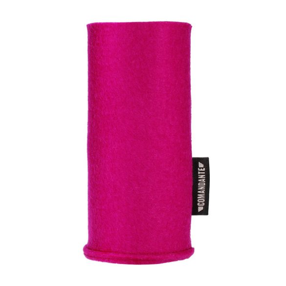 Comandante - C40 Merino wool case - fuchsia/pistachio/saffron