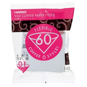 Hario V60-01 filtrační papír bílý 100 ks