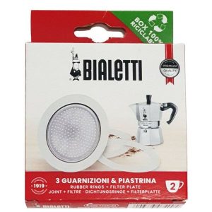 Bialetti tömítés 3 db + szűrő a 2 adagos Mokka Espresshez