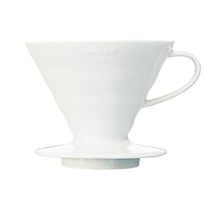 Hario V60-02 plateau d'égouttage en céramique - blanc