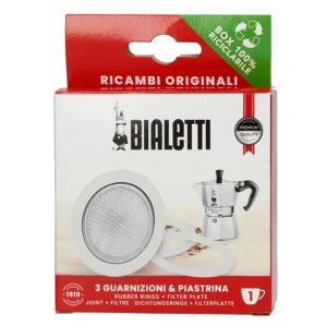 Bialetti tömítés 3 db + szűrő 1 adagos Mokka kotyogóhoz