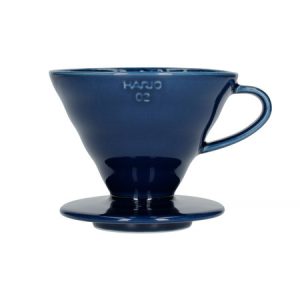 Hario V60-02 dripper céramique - bleu indigo + 40 filtres