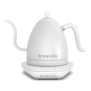 Brewista Artisan Chauffe-eau électrique à col de cygne avec thermostat 1L - blanc