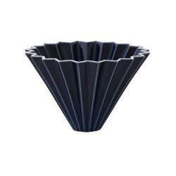 Origami ceramic dropper S - dark blue (navy)