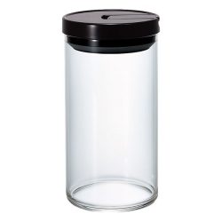 Hario récipient en verre pour grains de café 1000 ml noir