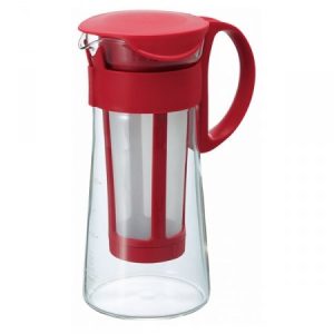 Hario Mizudashi Coffee Pot Mini - café infusé à froid / cold brew / machine 600 ml - rouge