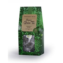 Vintage Teák Bio zöld tea 20 db piramis szűrő 50 g