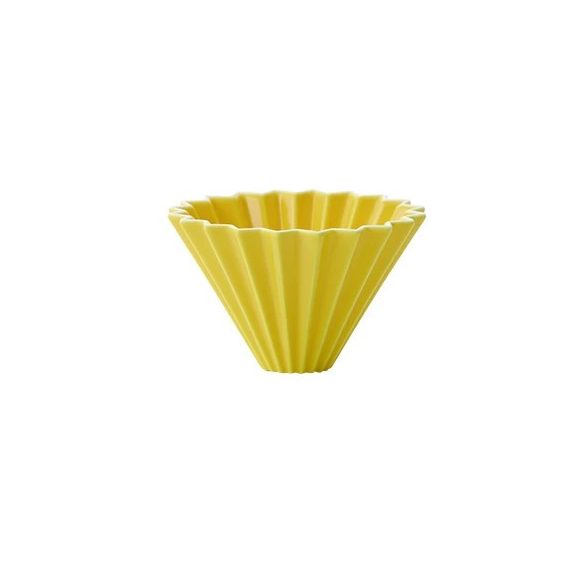 Origami ceramic dripper S - yellow