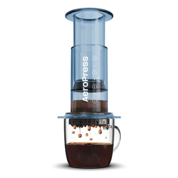 Cafetière AeroPress Clear - bleu/rouge/violet/rose/fumée