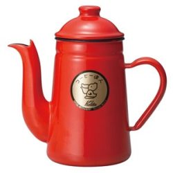 Bouilloire émaillée Kalita Tatsujin Pelican 1,0L, rouge