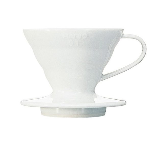 Hario V60-01 plateau d'égouttage en céramique - blanc