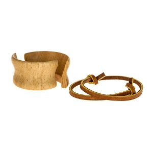 Collier et cravate en bois Chemex 3 tasses