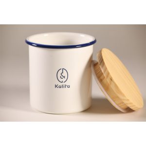 Boîte à café émaillée Kalita - ronde - 760ml