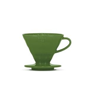 Keramický dripper Hario V60-02 - tmavozelený + 40 filtrov