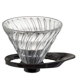 Hario V60-02 goutte à goutte en verre noir NOUVEAU