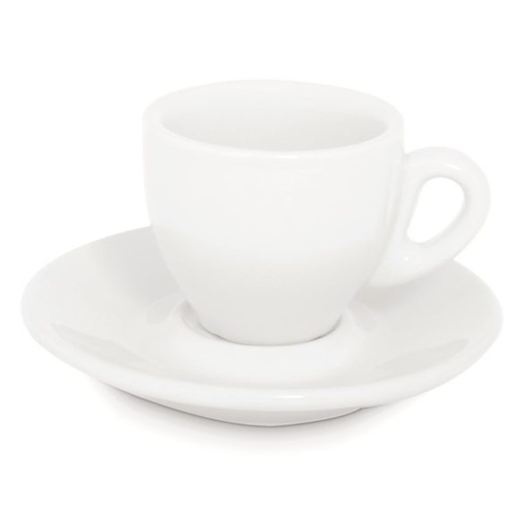 Latte csésze+tányér fehér