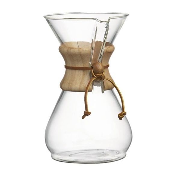 Cafetière classique en verre Chemex 8 tasses