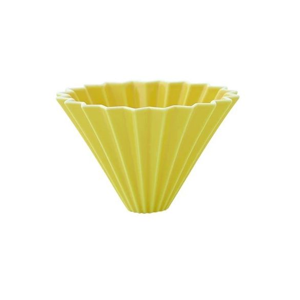 Origami dripper céramique M - jaune