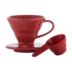 Keramické kvapkadlo Hario V60-01 - červené