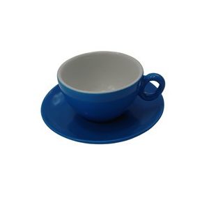 Inkerpor Tasse+plat à cappuccino 250 ml - bleu/mint/rose/jaune