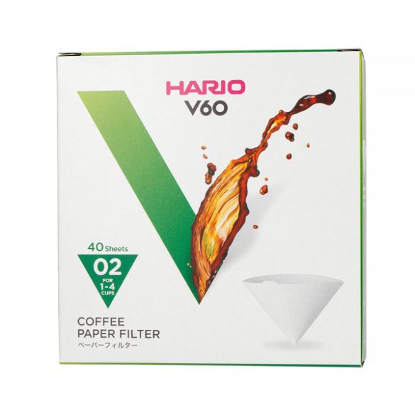 Hario V60-02 boîte de papier filtre blanc 40 pcs