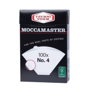 Papier filtre Moccamaster #4 blanc 100