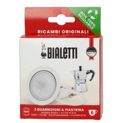   Bialetti gasket 3 pieces + filter for 6-serving Mocha Espress