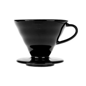 Hario V60-02 keramický dripper - černý + 40 filtrů