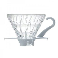 Hario V60-01 compte-gouttes en verre blanc