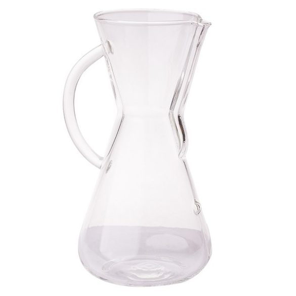 Cafetière Chemex 3 tasses en verre avec bec verseur