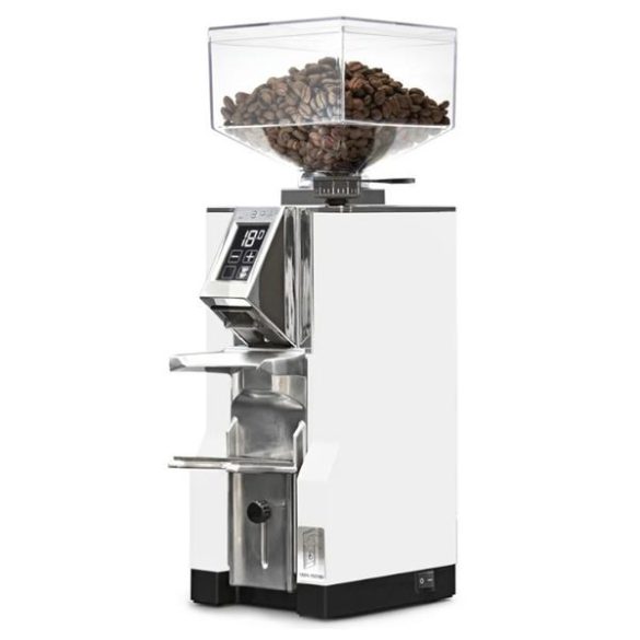 Eureka Mignon Libra 16CR coffee grinder with integrated scale - white