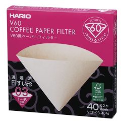 Hario V60-03 boxed filter paper natural 40 pcs