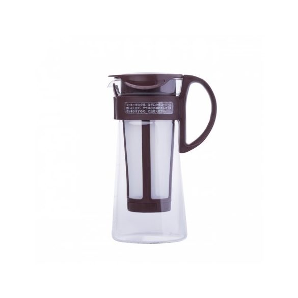 Hario Mizudashi Coffee Pot Mini - café infusé à froid / cold brew / cafetière 600 ml - brun