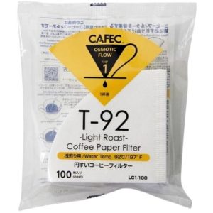 Cafec Light Roast papír szűrők 01-es méret 100 db